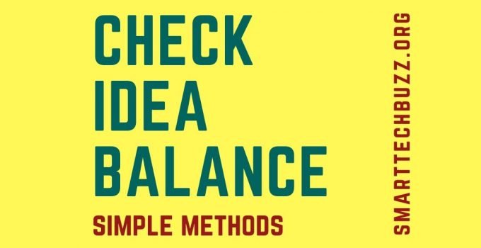 idea balance check