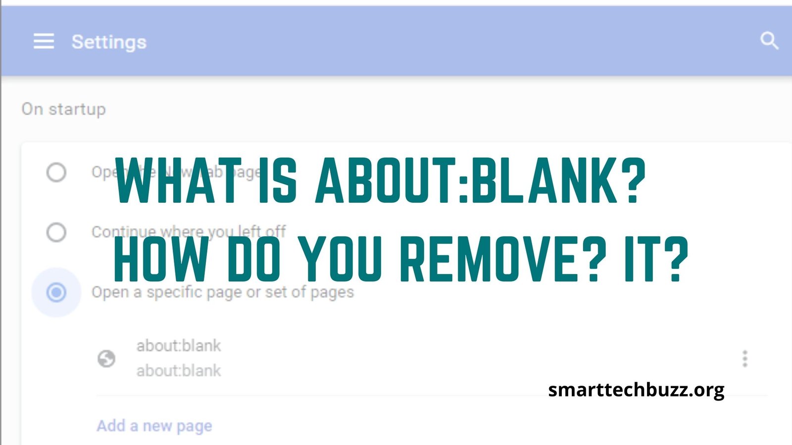 About:blank. Blank meaning