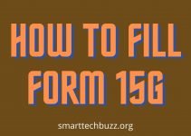 How to fill form 15G