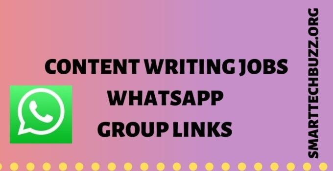 content writing jobs whatsapp group