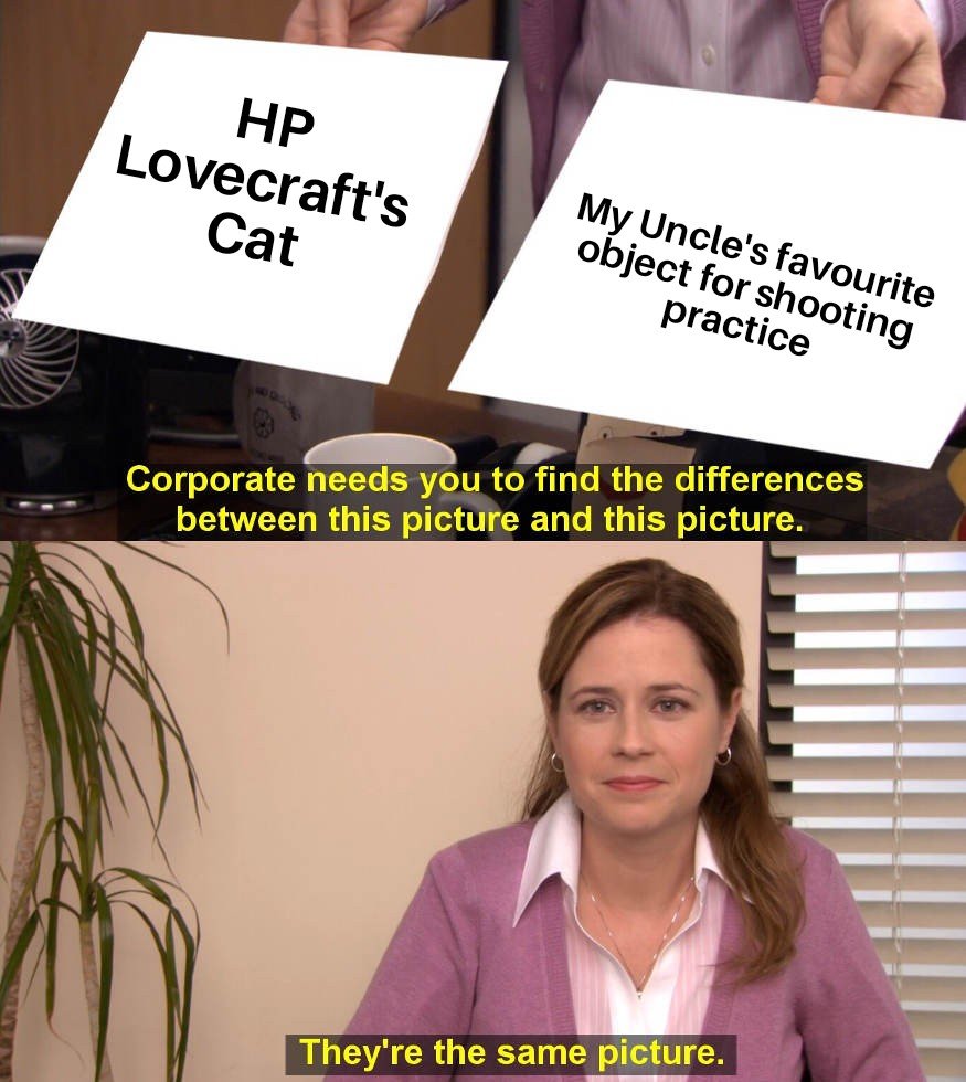 26 H p Lovecraft Cat Meme